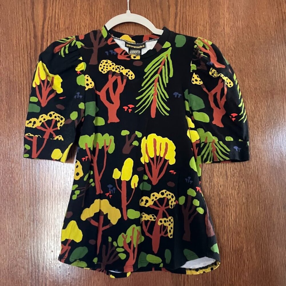 EUC Nooworks Size Small Forager Puff Top